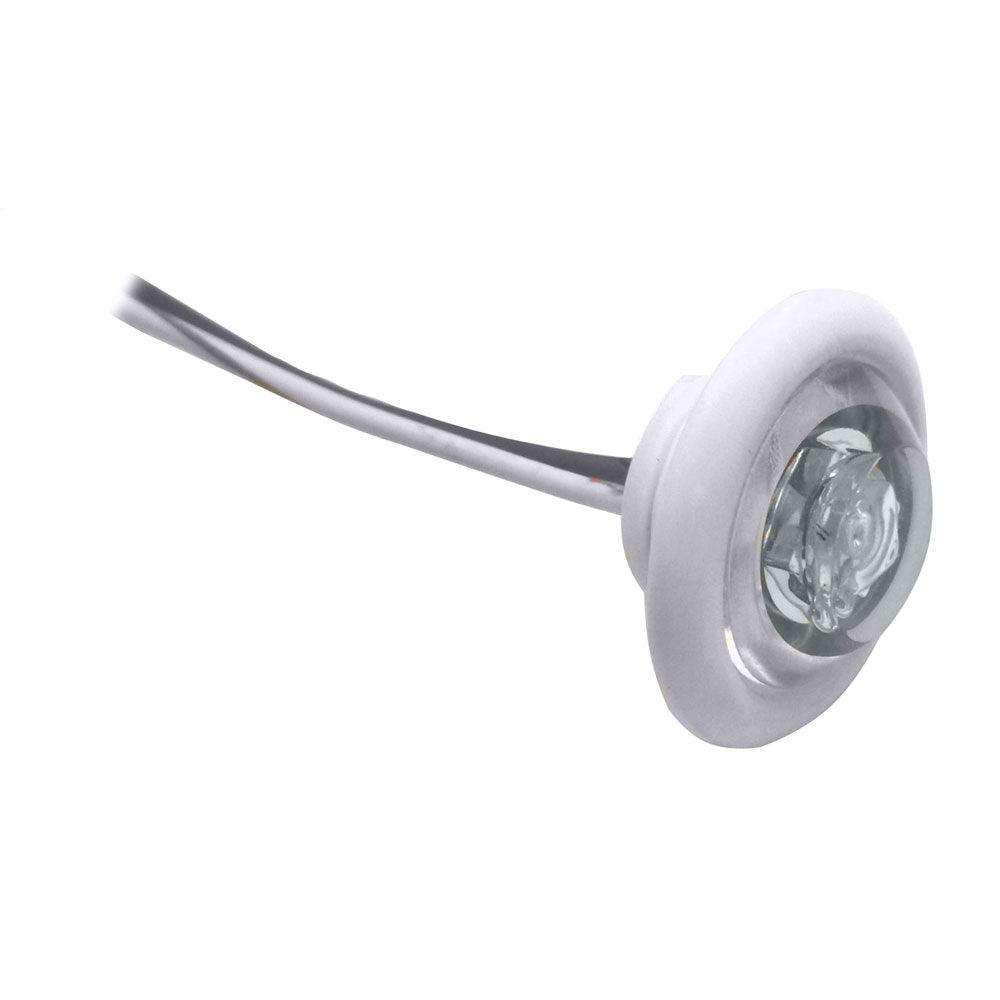 Innovative Lighting LED Bulkhead/Livewell Light "The Shortie" White LED w/ White Grommet - Kesper Supply