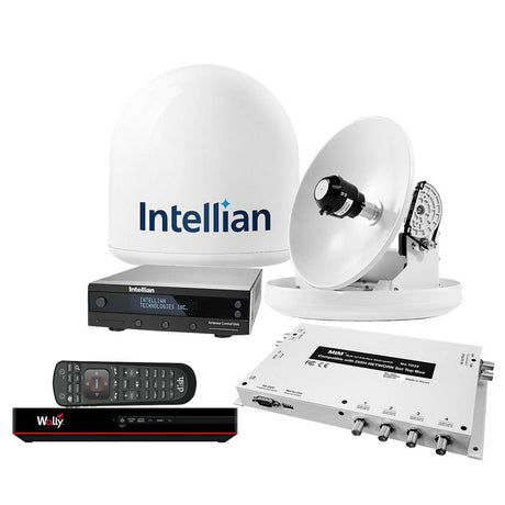 Intellian i2 US System w/DISH/Bell MIM-2 (w/3M RG6 Cable) 15M RG6 Cable & DISH HD Wally Receiver - Kesper Supply