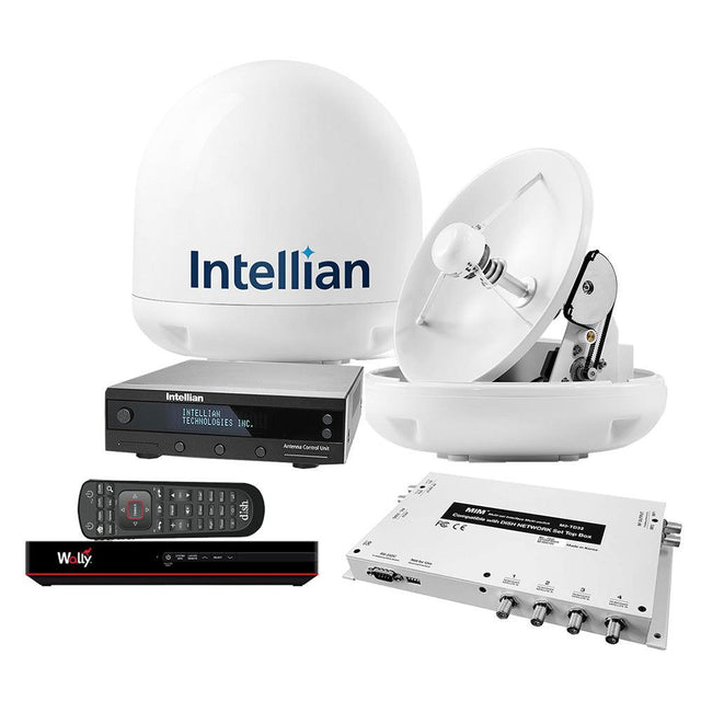 Intellian i3 US System w/DISH/Bell MIM-2 (w/3M RG6 Cable) 15M RG6 Cable & DISH HD Wally Receiver - Kesper Supply