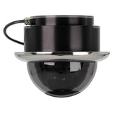 Iris Miniature Marine PTZ Dome Camera - Stainless Bezel - Hi-Def Ethernet IP - 10x Digital Zoom - 4 in 1 Video Format - Kesper Supply