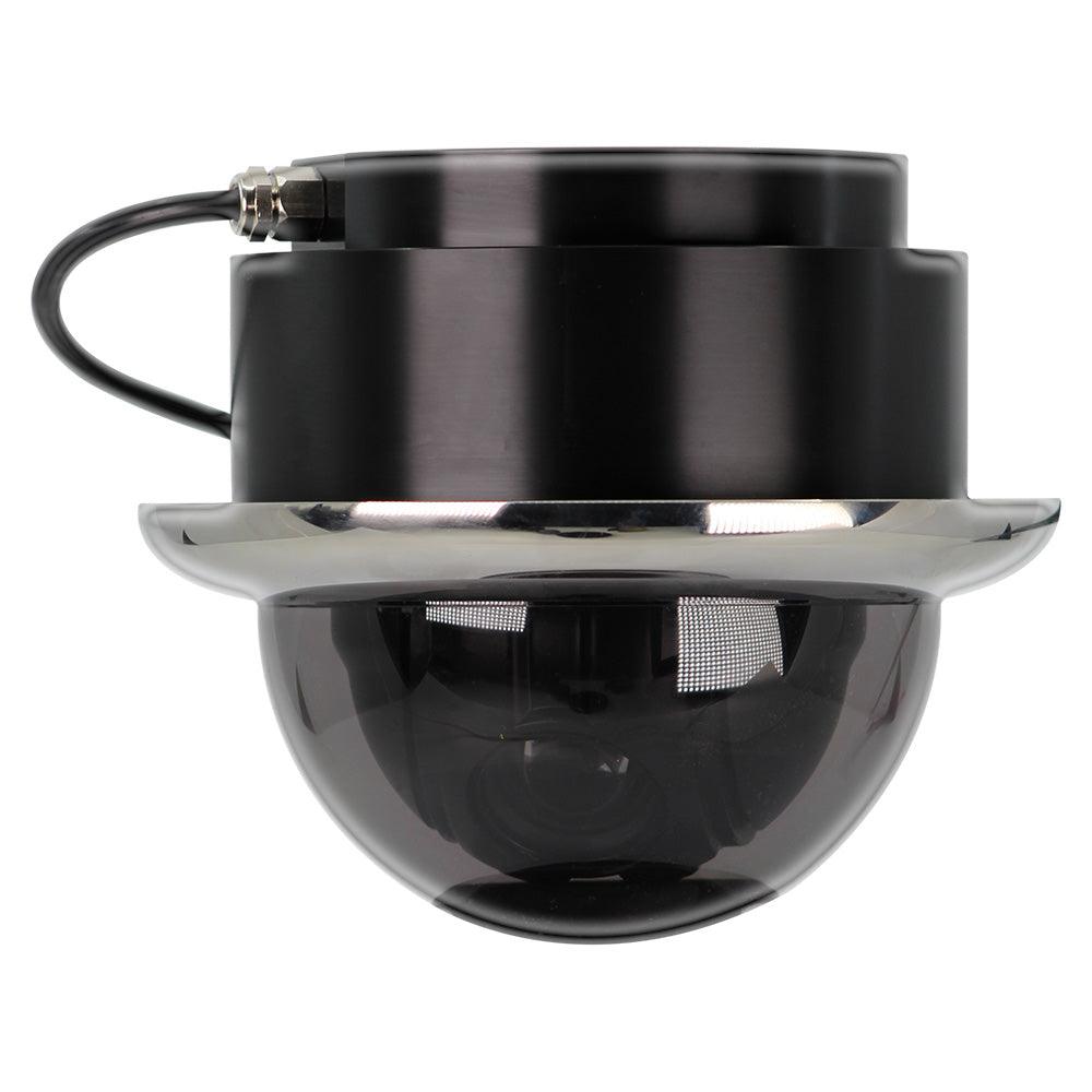 Iris Miniature Marine PTZ Dome Camera - Stainless Bezel - Hi-Resolution Analogue Sensor - 1000TVL - 4 in 1 Video Format - Kesper Supply