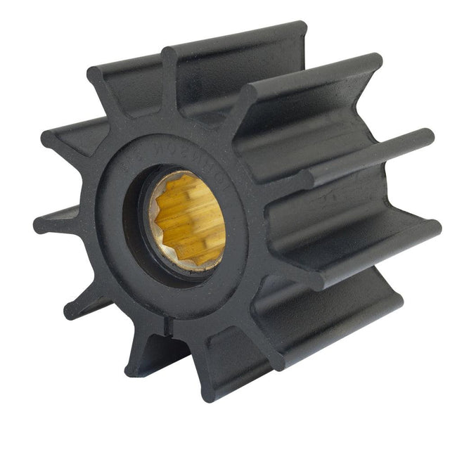 Jabsco Impeller Kit - 12 Blade - Neoprene - 3-¾" Diameter - Brass Insert - Spline Drive - Kesper Supply