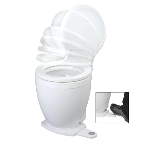 Jabsco Lite Flush Electric 12V Toilet w/Footswitch - Kesper Supply