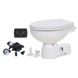 Jabsco Quiet Flush E2 Raw Water Toilet Regular Bowl - 24V - Soft Close Lid - Kesper Supply