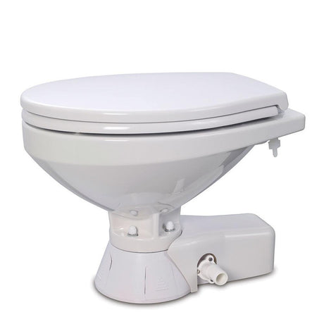 Jabsco Quiet Flush Freshwater Toilet - Regular Bowl w/Standard Close Lid - 12V - Kesper Supply