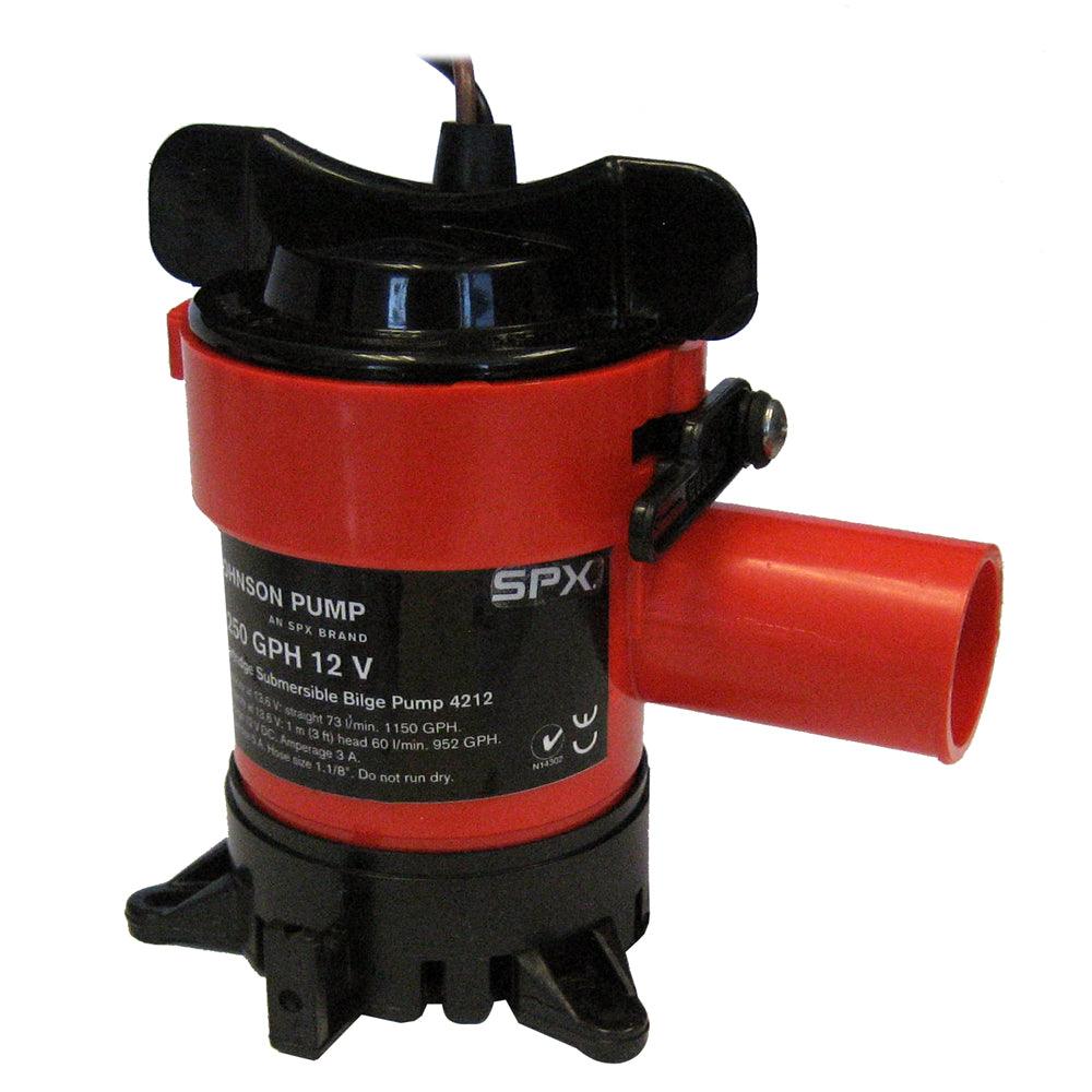 Johnson Pump 1250 GPH Bilge Pump 1-1/8" Hose 12V - Kesper Supply