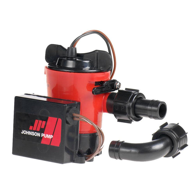 Johnson Pump 500 GPH Auto Bilge Pump 3/4" Hose 12V Dura Port - Kesper Supply