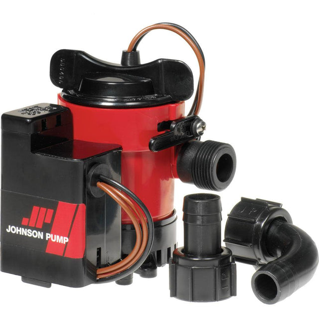 Johnson Pump 500GPH Auto Bilge Pump 3/4" 12V Mag Switch - Kesper Supply