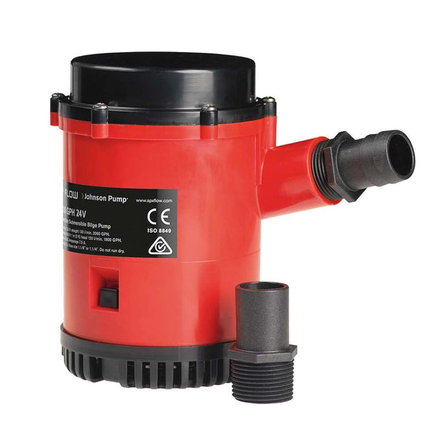 Johnson Pump Heavy Duty Bilge Pump 2200 GPH - 24V - Kesper Supply