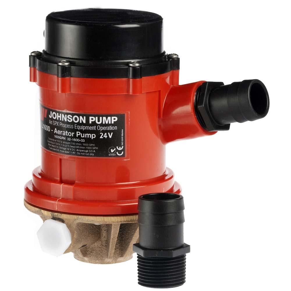 Johnson Pump Pro Series 1600GPH Tournament Livewell/Baitwell Pump - 24V - Kesper Supply