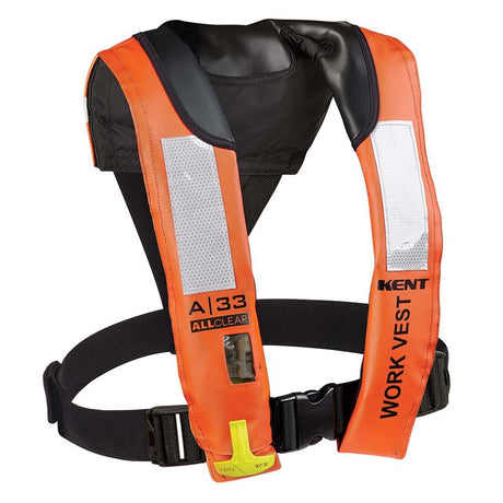 Kent A-33 All Clear Auto Inflatable Work Vest - Kesper Supply