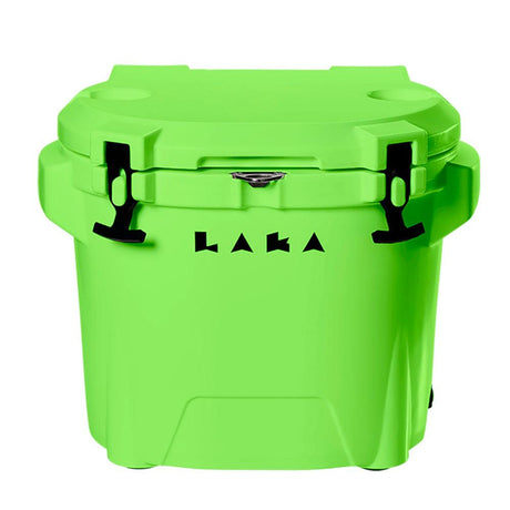 LAKA Coolers 30 Qt Cooler w/Telescoping Handle & Wheels - Lime Green - Kesper Supply