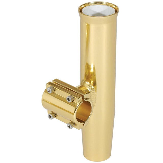 Lee's Clamp-On Rod Holder - Gold Aluminum - Horizontal Mount - Fits 1.050" O.D. Pipe - Kesper Supply