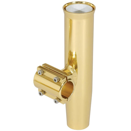 Lee's Clamp-On Rod Holder - Gold Aluminum - Horizontal Mount - Fits 1.660" O.D. Pipe - Kesper Supply