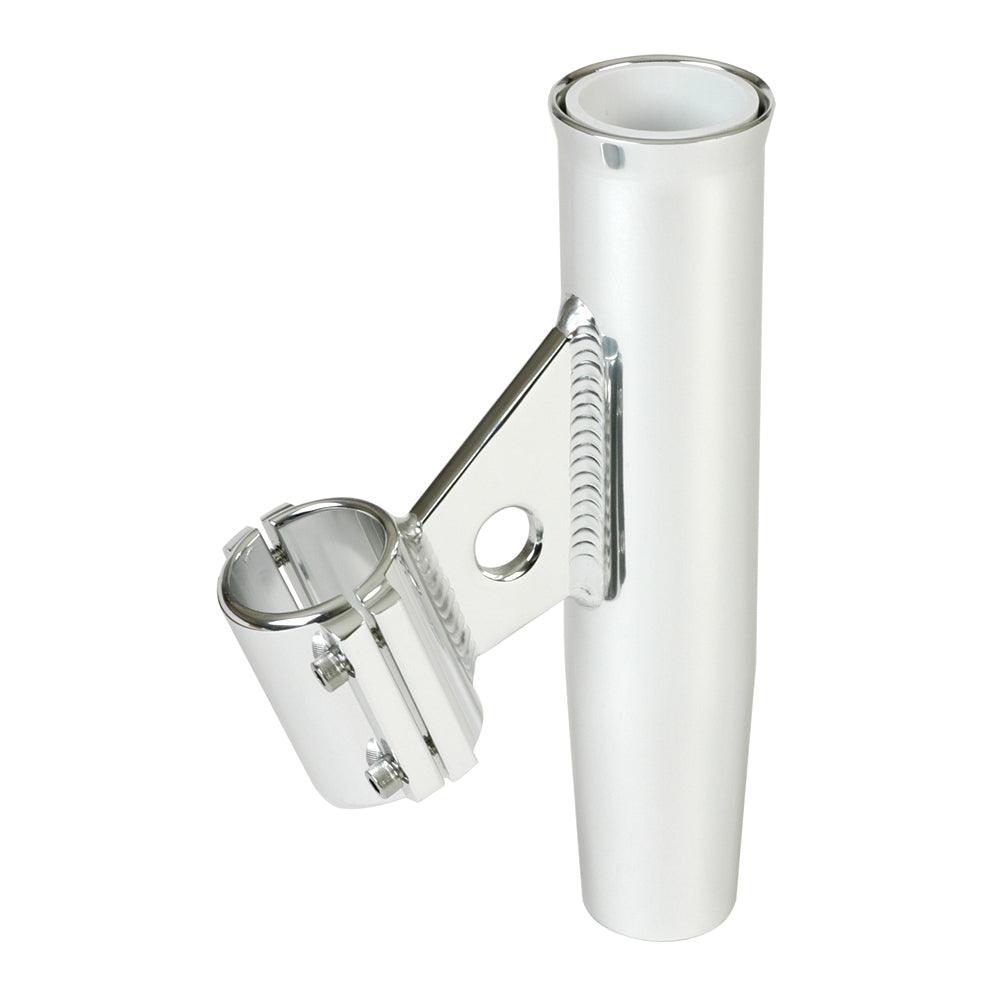 Lee's Clamp-On Rod Holder - Silver Aluminum - Vertical Mount - Fits 1.315" O.D. Pipe - Kesper Supply