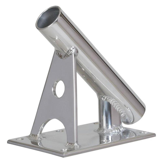 Lee's MX Pro Series Fixed Angle Center Rigger Holder - 45° - 1.5" ID - Bright Silver - Kesper Supply