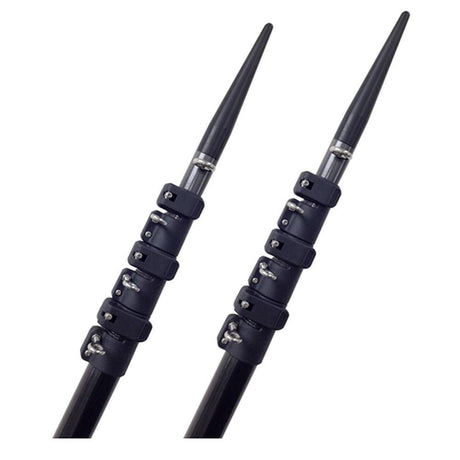 Lee's Tackle 16' Telescoping Carbon Fiber Outrigger Poles Sleeved f/TACO Bases - Kesper Supply