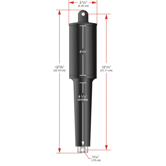 Lenco 102XD Extreme Duty Actuator - 12V - 4-1/4" Stroke - Kesper Supply