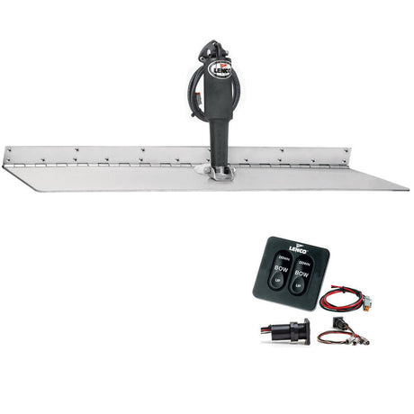 Lenco 12" x 24" Super Strong Trim Tab Kit w/Standard Tactile Switch Kit 12V - Kesper Supply