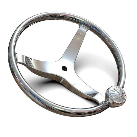 Lewmar 3 Spoke 13.5" Steering Wheel w/Power-Grip Knob - Kesper Supply