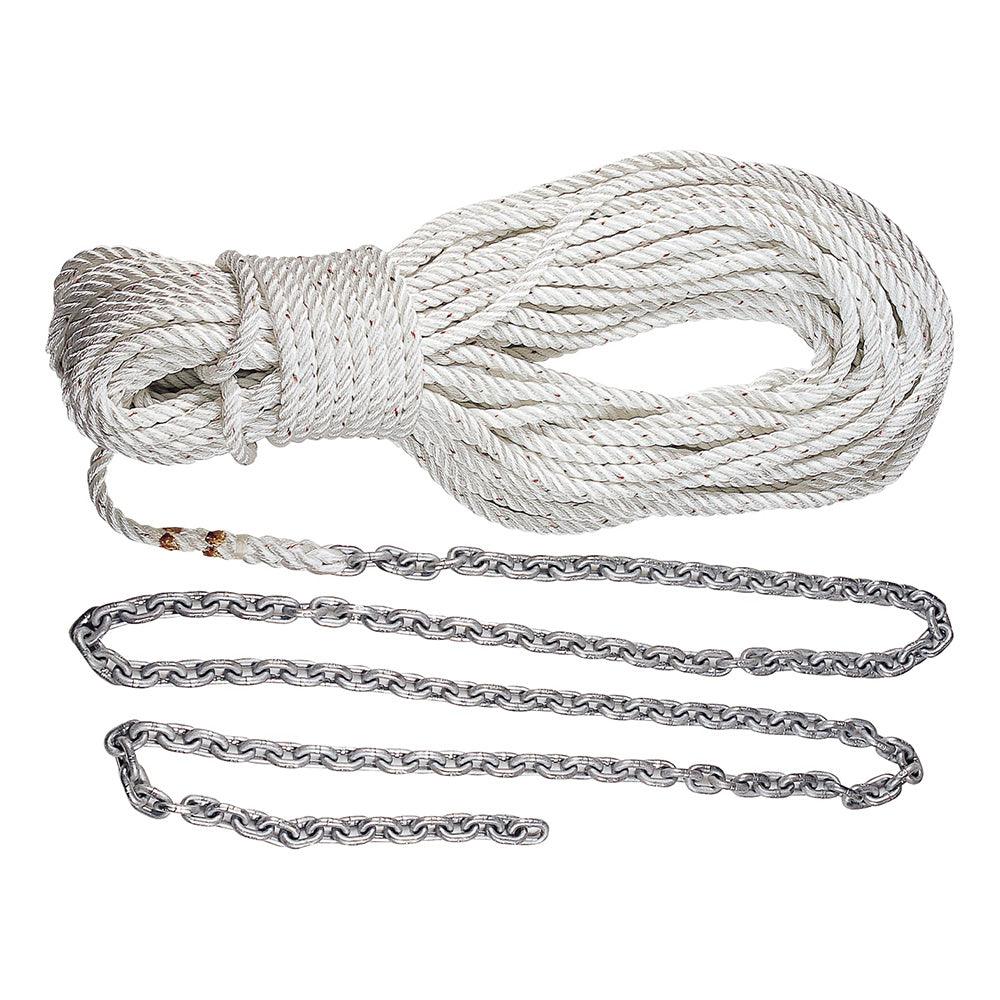 Lewmar Anchor Rode 15' 5/16" G4 Chain w/150' 5/8" Rope w/Shackle - Kesper Supply