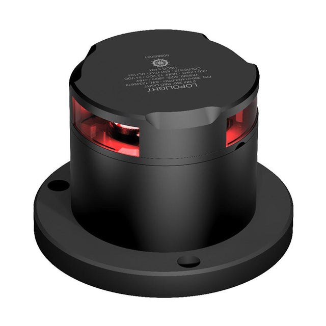 Lopolight 360-Degree Red Nav Light w/De-Icing Function - Black Housing - Kesper Supply