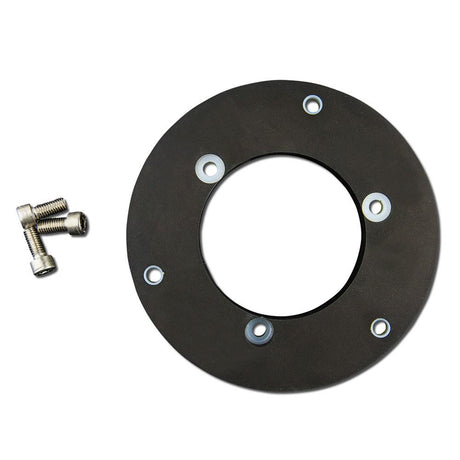 Lopolight Circular Baseplate f/Horizontal Mount Lights - Aluminum - Black - Kesper Supply