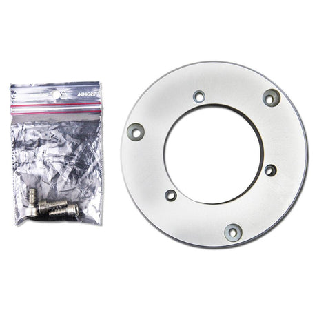 Lopolight Circular Baseplate f/Horizontal Mount Lights - Aluminum - Silver - Kesper Supply