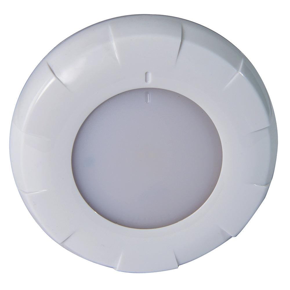 Lumitec Aurora LED Dome Light - White Finish - White Dimming - Kesper Supply