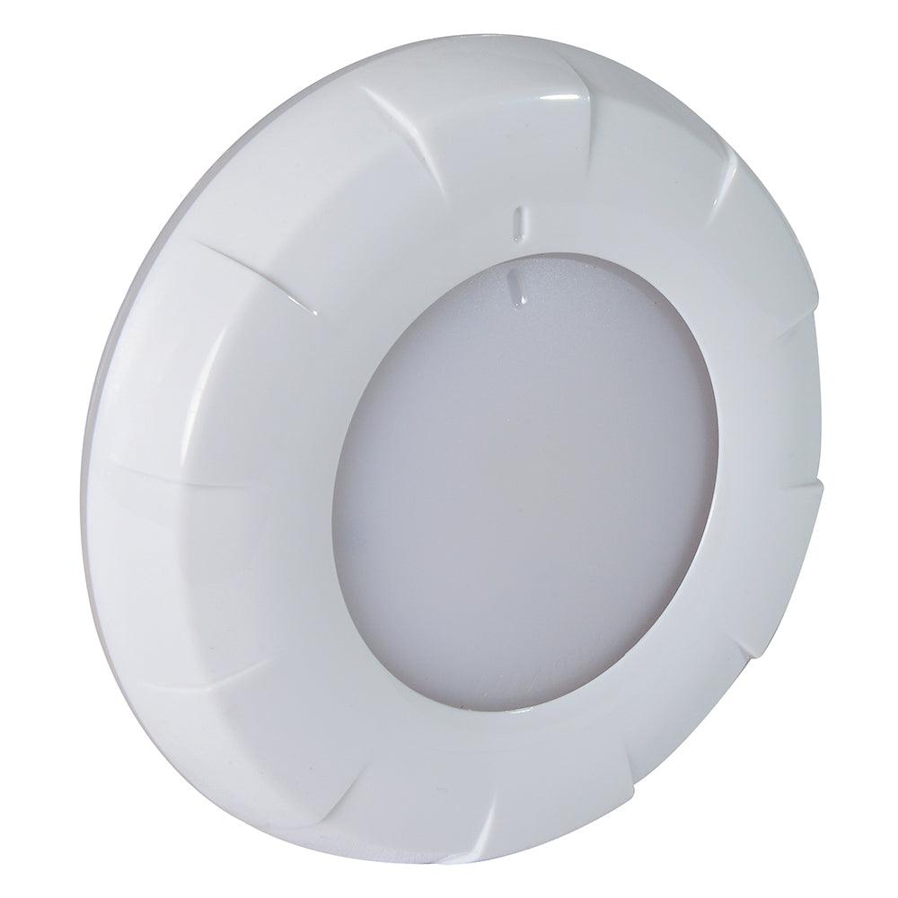 Lumitec Aurora LED Dome Light - White Finish - White/Red Dimming - Kesper Supply