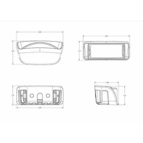 Lumitec Contour Series Drop-In Navigation Light - Stern White - Kesper Supply