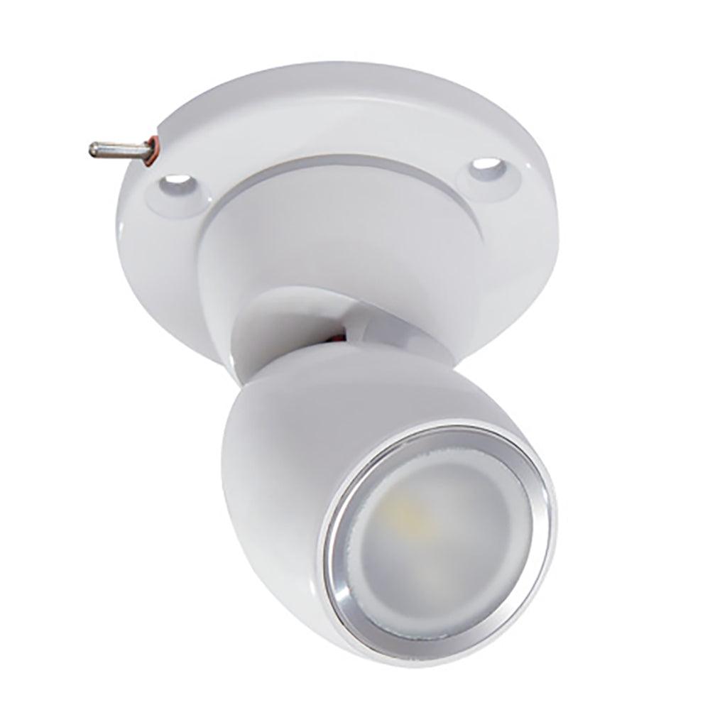 Lumitec GAI2 Warm White Dimming - Heavy-Duty Base w/Built-In Switch - White Housing - Kesper Supply