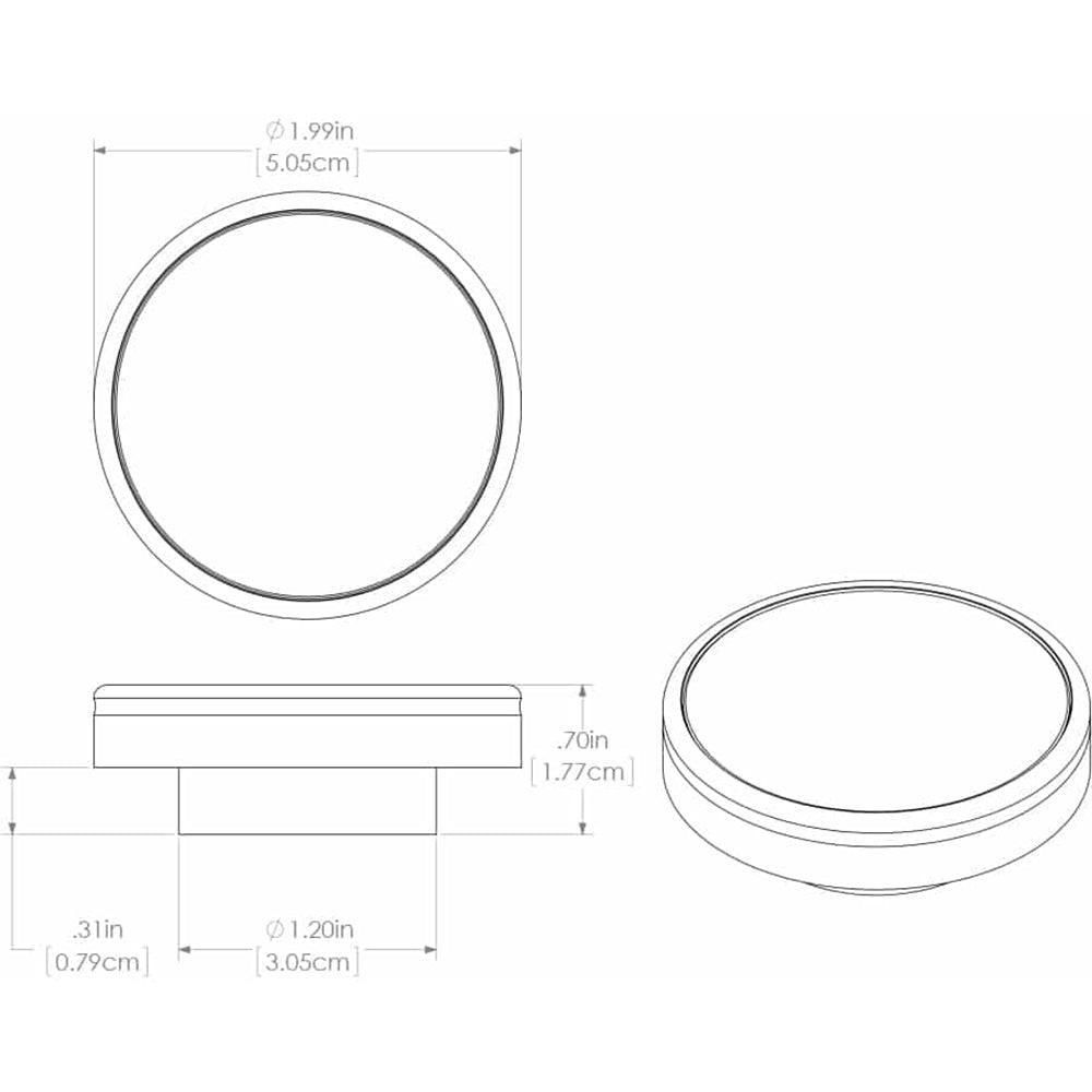 Lumitec Halo Flush Mount Down Light Spectrum RGBW - White Housing - Kesper Supply