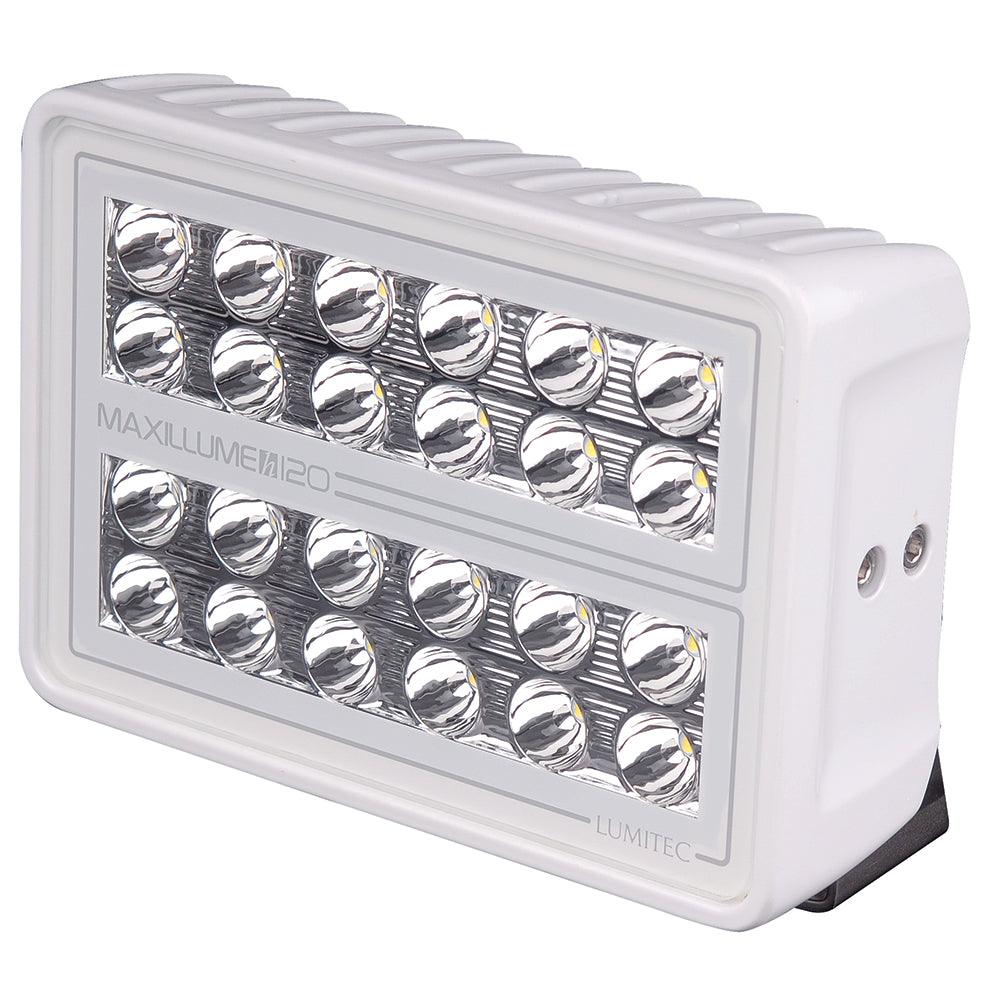 Lumitec Maxillume h120 - Trunnion Mount Flood Light - White Housing - White Dimming - Kesper Supply