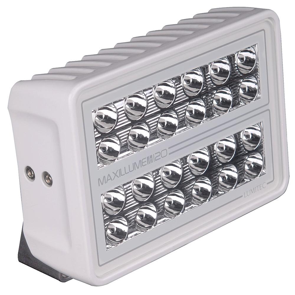 Lumitec Maxillume h120 - Trunnion Mount Flood Light - White Housing - White Dimming - Kesper Supply