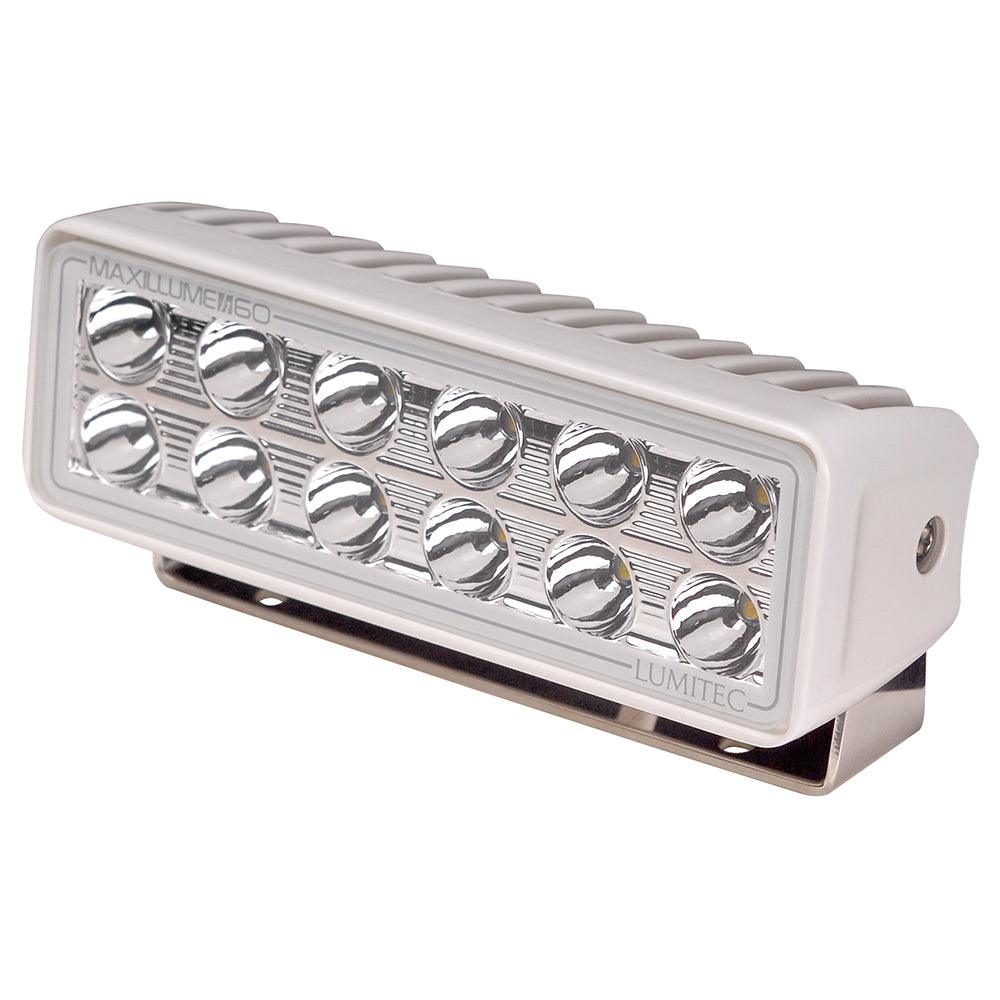 Lumitec Maxillume h60 - Trunnion Mount Flood Light - White Dimming - White Housing - Kesper Supply