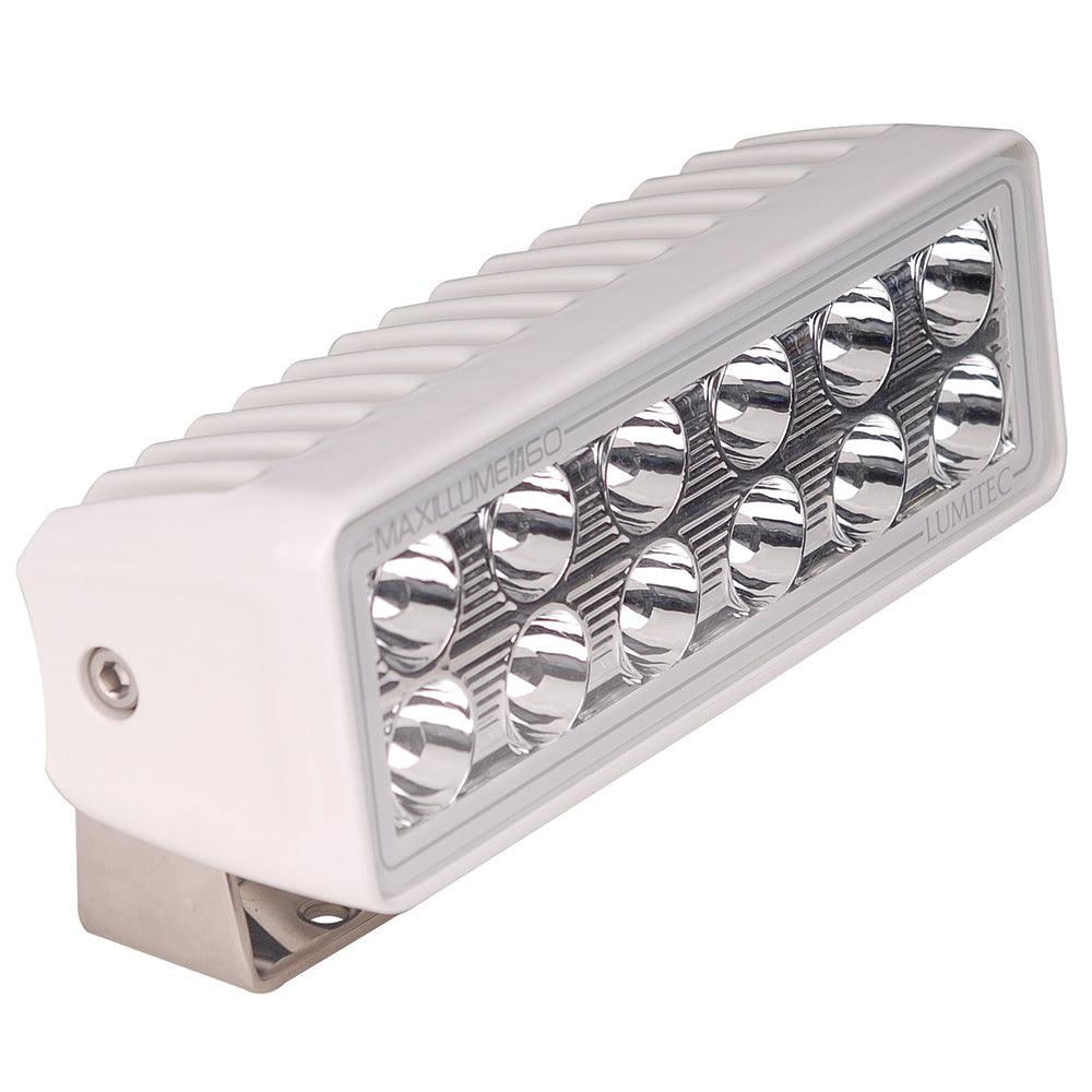 Lumitec Maxillume h60 - Trunnion Mount Flood Light - White Dimming - White Housing - Kesper Supply