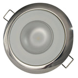 Lumitec Mirage - Flush Mount Down Light - Glass Finish/Polished SS Bezel - Warm White Dimming - Kesper Supply