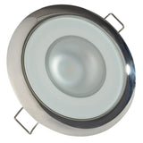 Lumitec Mirage - Flush Mount Down Light - Glass Finish/Polished SS Bezel - Warm White Dimming - Kesper Supply