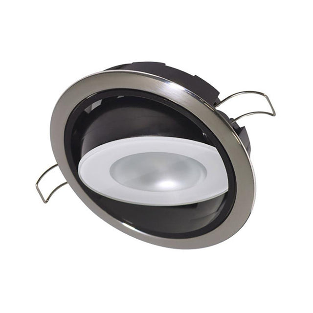 Lumitec Mirage Positionable Down Light - White Dimming, Red/Blue Non-Dimming - Polished Bezel - Kesper Supply