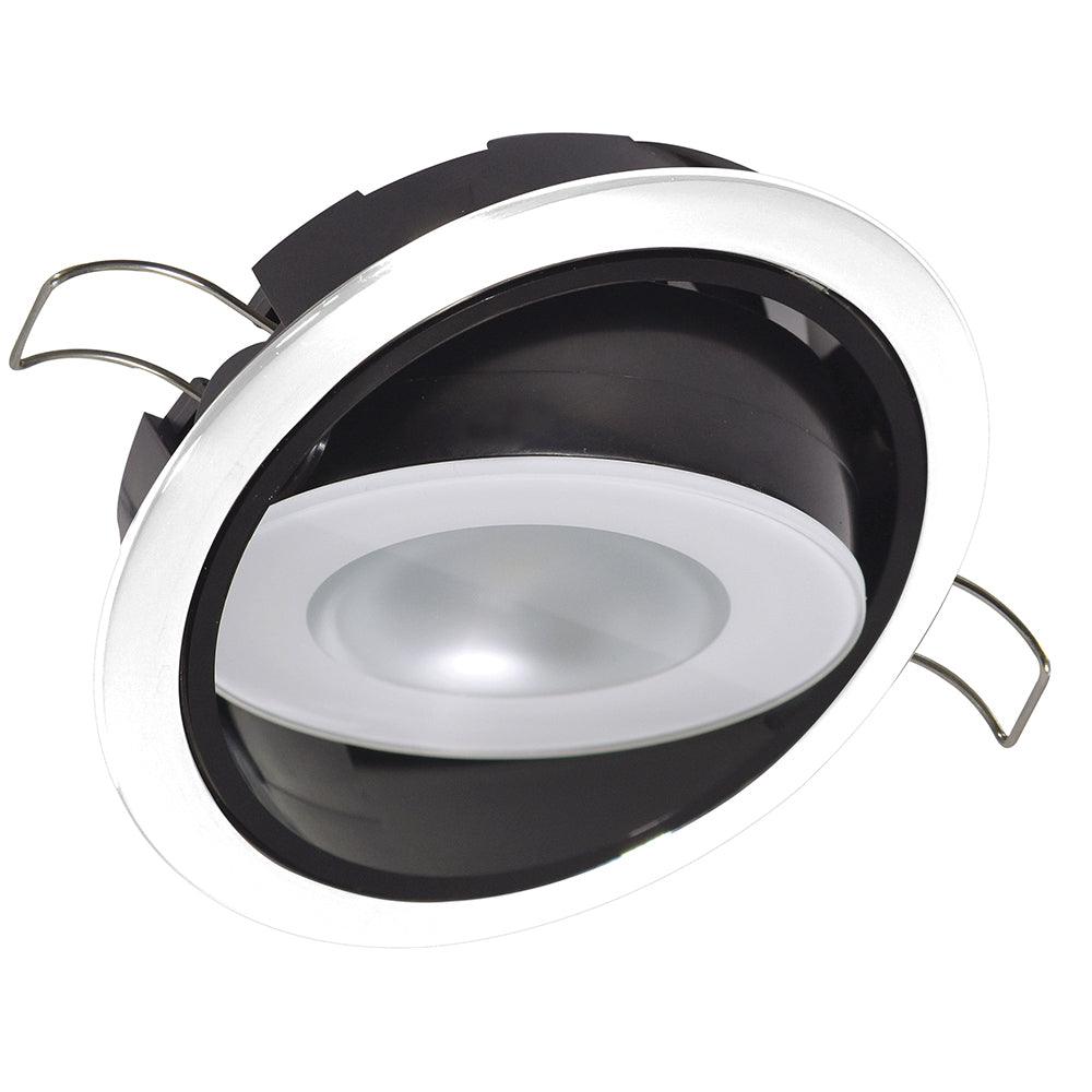 Lumitec Mirage Positionable Down Light - White Dimming - White Bezel - Kesper Supply