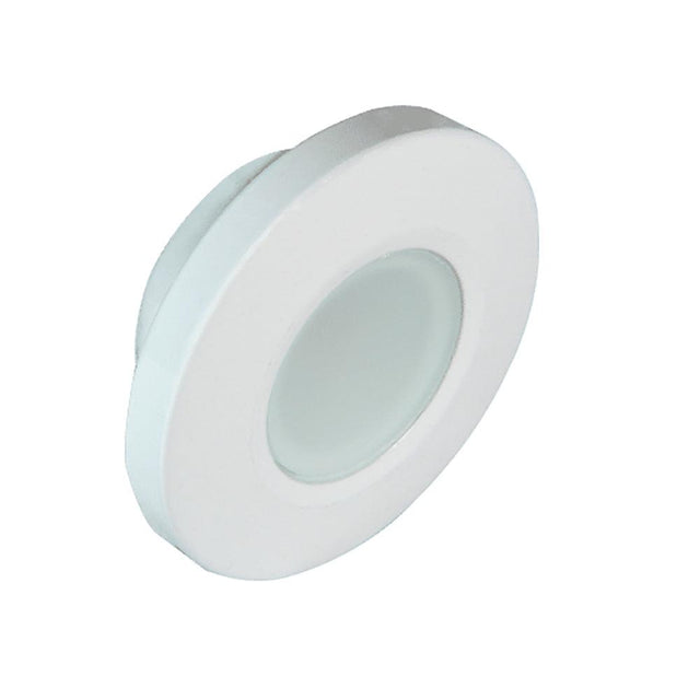 Lumitec Orbit Flush Mount Down Light - Blue Non-Dimming, Red Non-Dimming & White Dimming w/White Housing - Kesper Supply