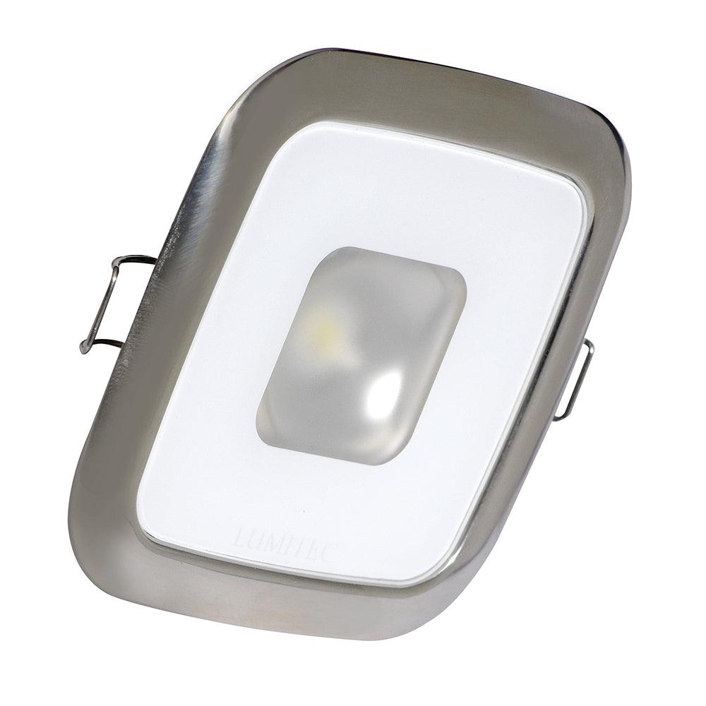 Lumitec Square Mirage Down Light - Spectrum RGBW Dimming - Polished Bezel - Kesper Supply