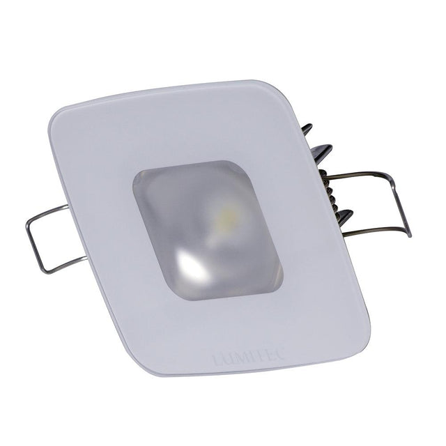 Lumitec Square Mirage Down Light - White Dimming, Red/Blue Non-Dimming - Glass Housing - No Bezel - Kesper Supply