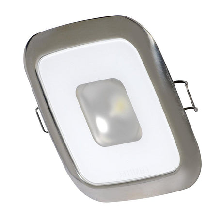 Lumitec Square Mirage Down Light - White Dimming, Red/Blue Non-Dimming - Polished Bezel - Kesper Supply