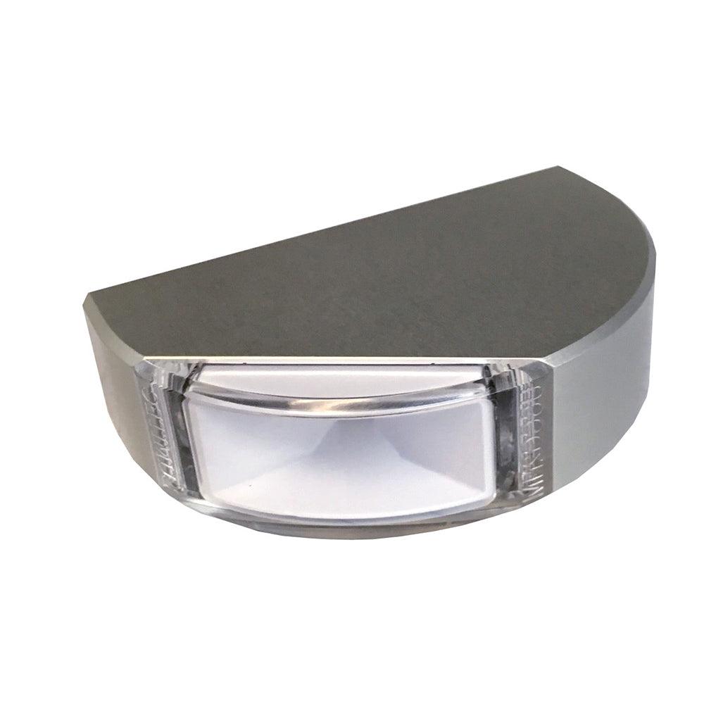 Lumitec Surface Mount Navigation Light - Classic Aluminum - Starboard Green - Kesper Supply