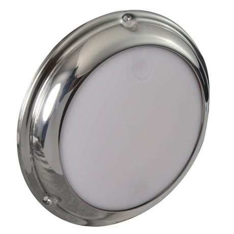 Lumitec TouchDome - Dome Light - Polished SS Finish - 2-Color White/Blue Dimming - Kesper Supply