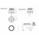 Lumitec Zephyr LED Spreader/Deck Light -Brushed, Black Base - White Non-Dimming - Kesper Supply