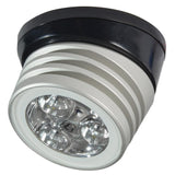 Lumitec Zephyr LED Spreader/Deck Light -Brushed, Black Base - White Non-Dimming - Kesper Supply
