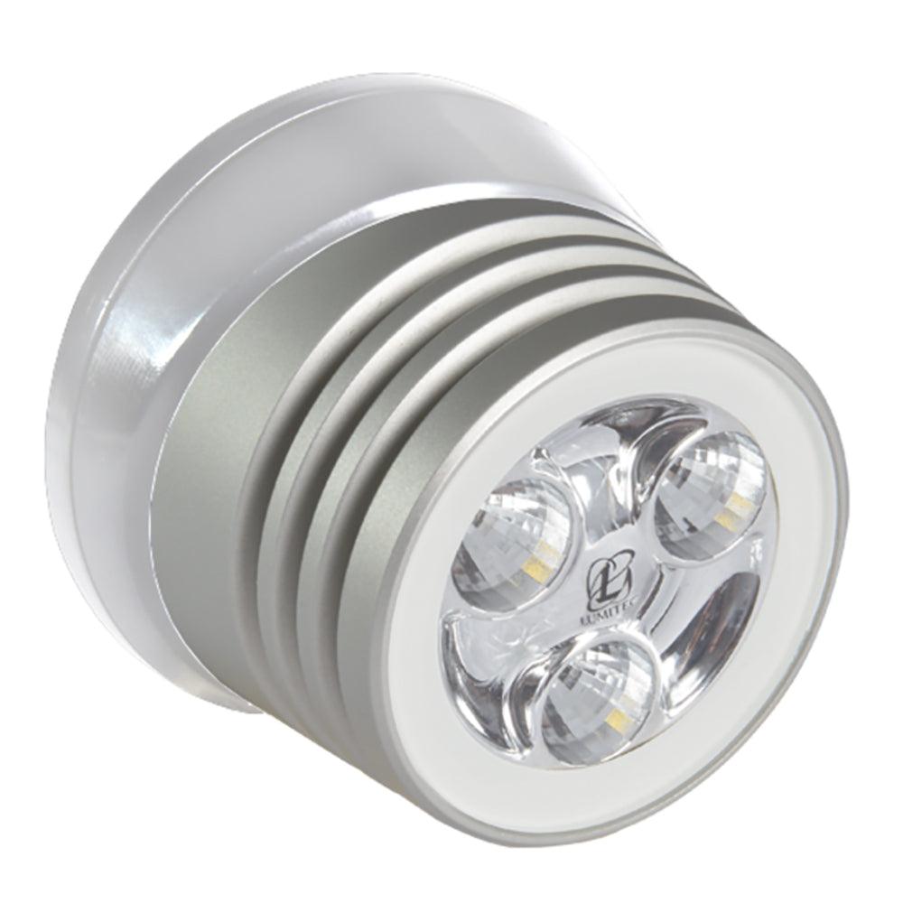 Lumitec Zephyr LED Spreader/Deck Light - Brushed White Base - White Non-Dimming - Kesper Supply